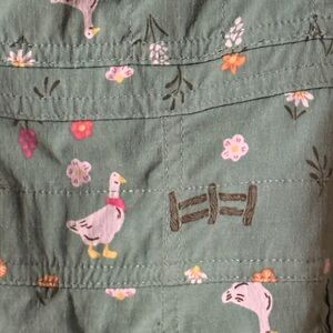 Duluth Trading Green Patterned Plus Sized Overalls